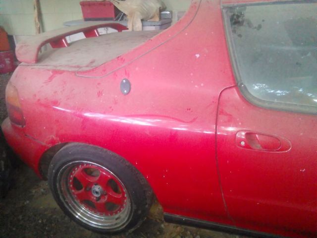 1993 Red Honda Del Sol Convertible