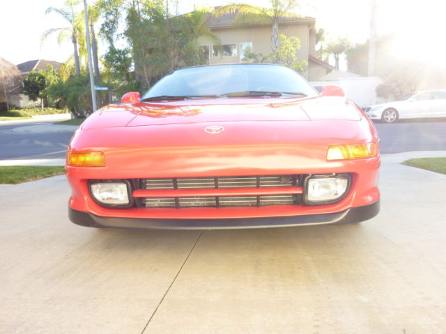 1993 Red Toyota MR2 Mid Engine 2 Door T Top