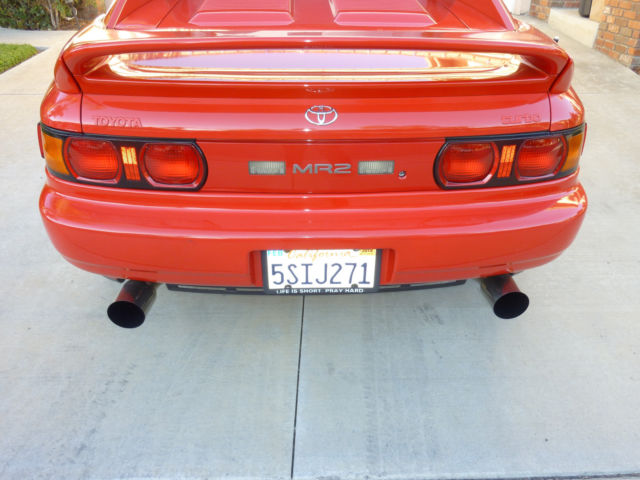 1993 Red Toyota MR2 Mid Engine 2 Door T Top