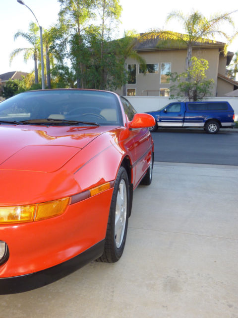 1993 Red Toyota MR2 Mid Engine 2 Door T Top