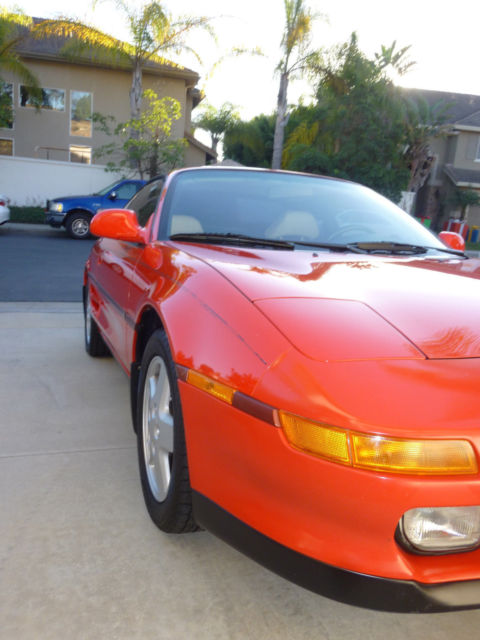 1993 Red Toyota MR2 Mid Engine 2 Door T Top