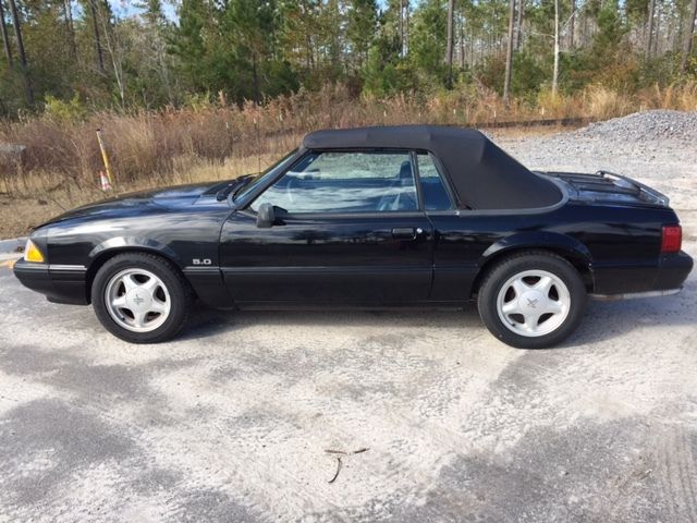 1993 Black Ford Mustang Convertible