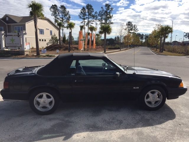1993 Black Ford Mustang Convertible