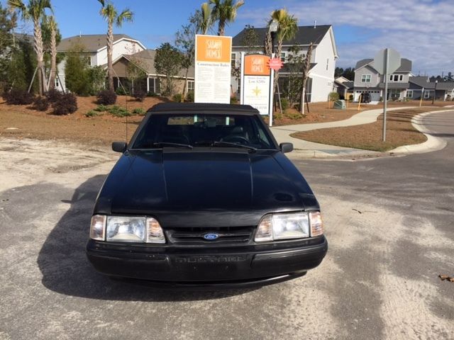 1993 Black Ford Mustang Convertible