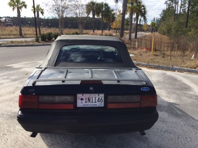 1993 Black Ford Mustang Convertible