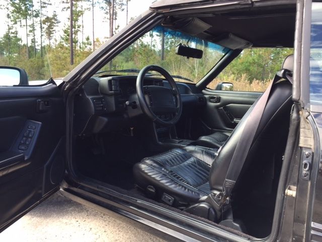 1993 Black Ford Mustang Convertible
