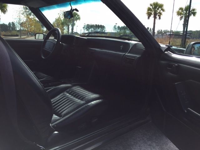 1993 Black Ford Mustang Convertible