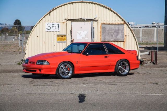 1993 Competition Orange Ford Mustang Hatchback