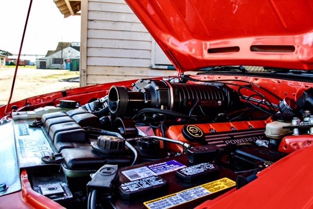 1993 Competition Orange Ford Mustang Hatchback