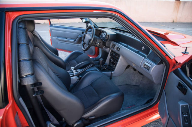 1993 Competition Orange Ford Mustang Hatchback