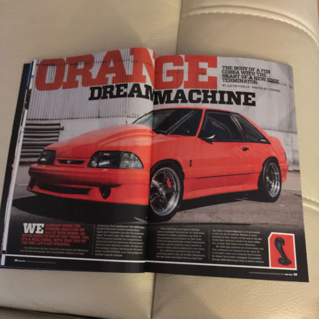 1993 Competition Orange Ford Mustang Hatchback