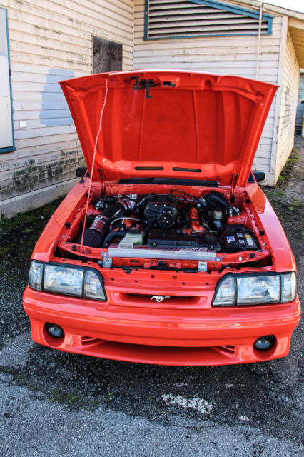 1993 Competition Orange Ford Mustang Hatchback