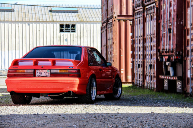 1993 Competition Orange Ford Mustang Hatchback