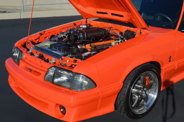 1993 Competition Orange Ford Mustang Hatchback