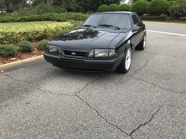 1993 White Ford Mustang Hatchback