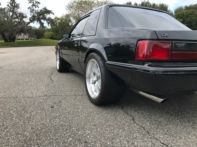 1993 White Ford Mustang Hatchback