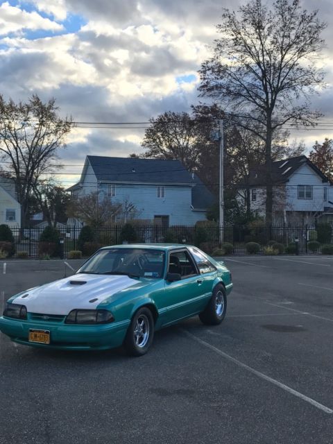 1993 Green Ford Mustang Hatchback