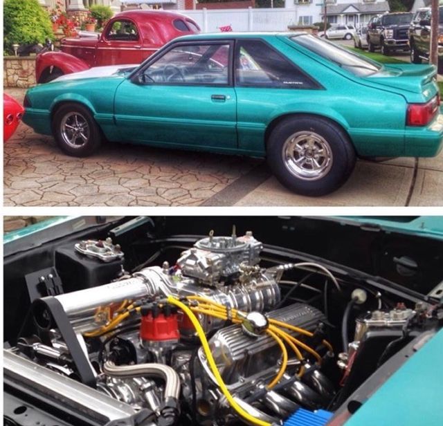 1993 Green Ford Mustang Hatchback