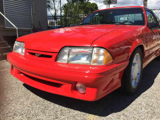 1993 Red Ford Mustang Coupe