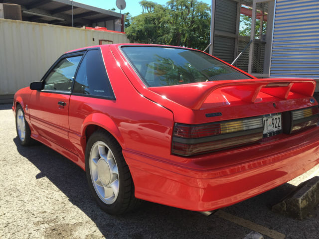 1993 Red Ford Mustang Coupe