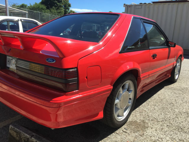 1993 Red Ford Mustang Coupe