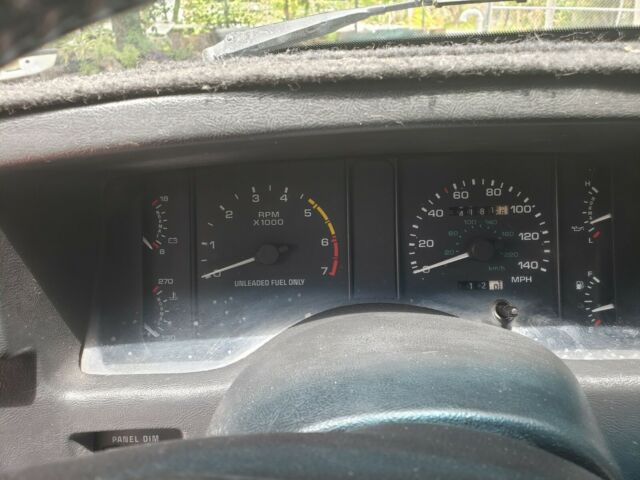 1993 Blue Ford Mustang Hatchback