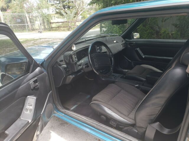 1993 Blue Ford Mustang Hatchback