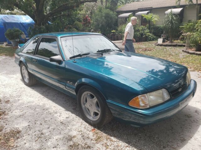 1993 Blue Ford Mustang Hatchback