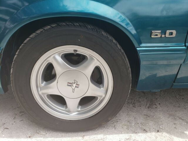 1993 Blue Ford Mustang Hatchback