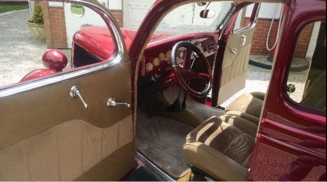1936 Brilliant Red Pearl Ford 2Dr. Five Window Coupe Coupe