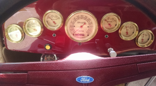 1936 Brilliant Red Pearl Ford 2Dr. Five Window Coupe Coupe