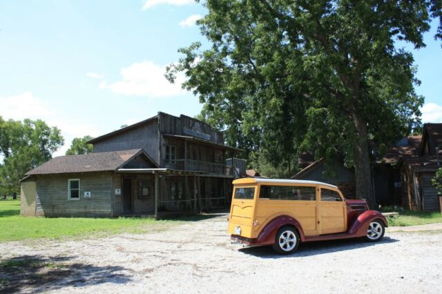 1937 Burgundy Ford Other Woody Wagon