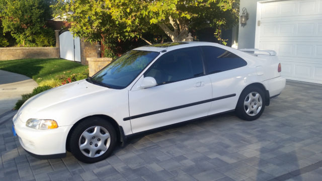 1994 White Honda EX Coupe