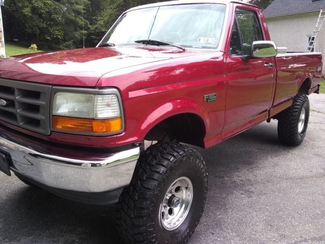 1994 Red Ford F-150 Standard cab long bed