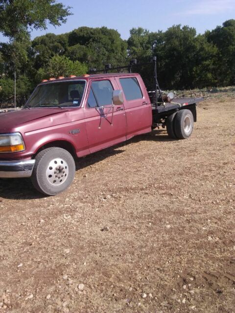 1994 Red Ford F-350 Extended Cab Pickup