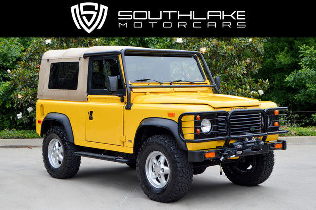 1994 Yellow Land Rover Defender SUV