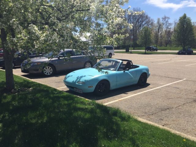 1994 Blue Mazda MX-5 Miata Convertible