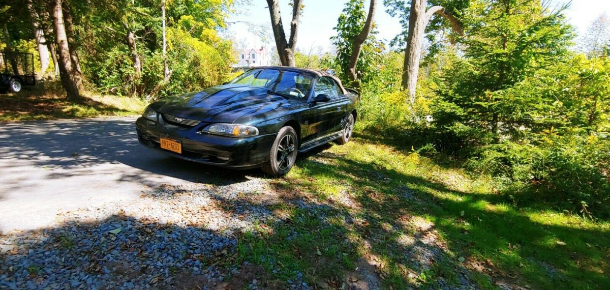 1994 Green Ford Mustang Convertible