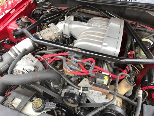 1994 Red Ford Mustang