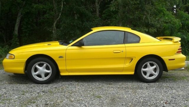 1994 Yellow Ford Mustang Coupe