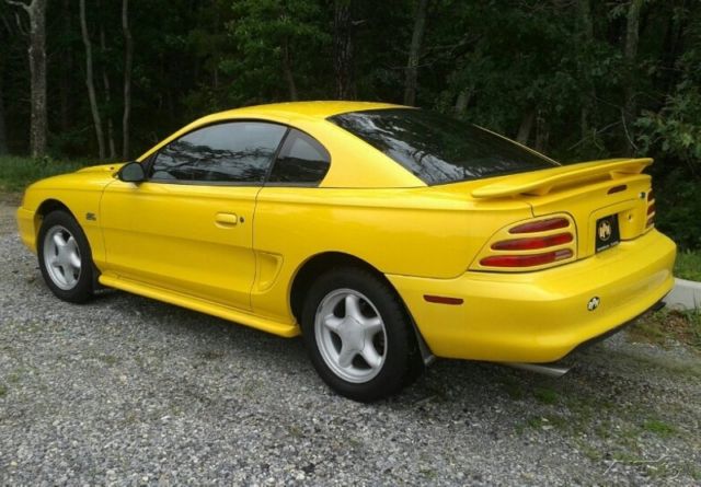 1994 Yellow Ford Mustang Coupe