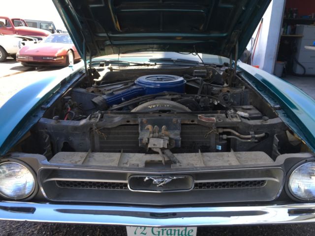 1972 Green Ford Mustang Coupe