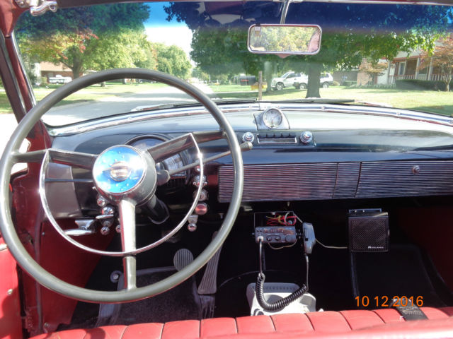 1950 Burgandy Oldsmobile Eighty-Eight Convertible