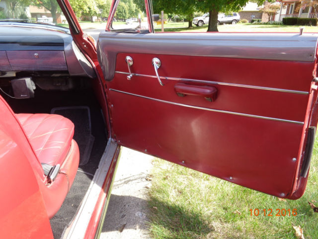 1950 Burgandy Oldsmobile Eighty-Eight Convertible