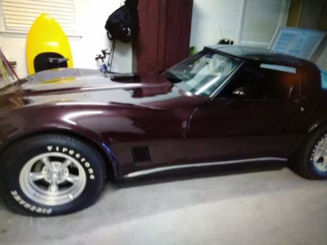 1980 Burgundy Chevrolet Corvette Convertible