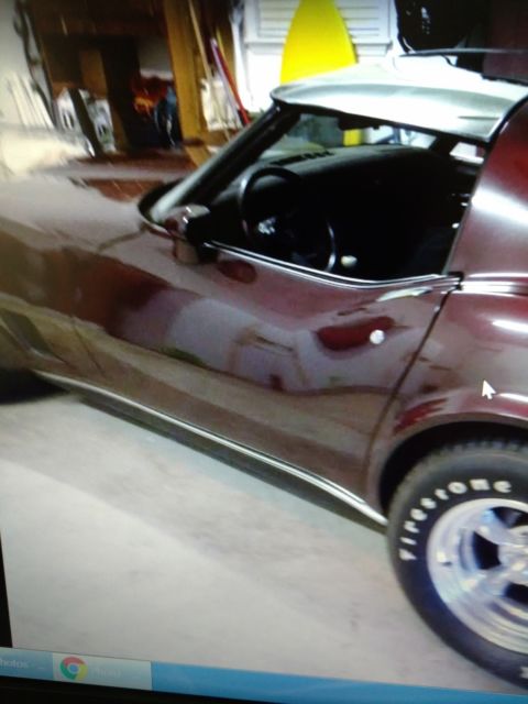 1980 Burgundy Chevrolet Corvette Convertible