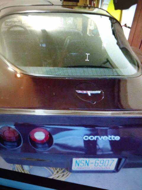 1980 Burgundy Chevrolet Corvette Convertible