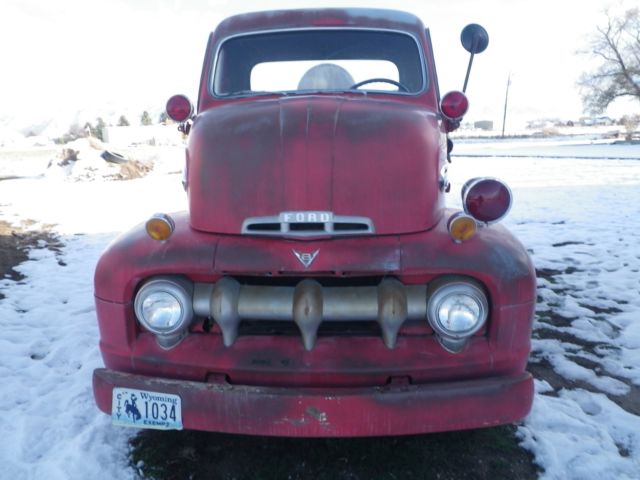 1951 Red Ford F Series Fire Truck
