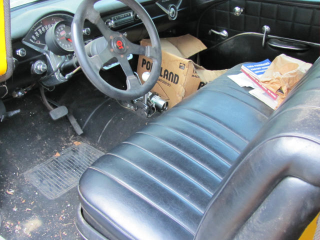 1955 Yellow Chevrolet Bel Air/150/210 Sedan