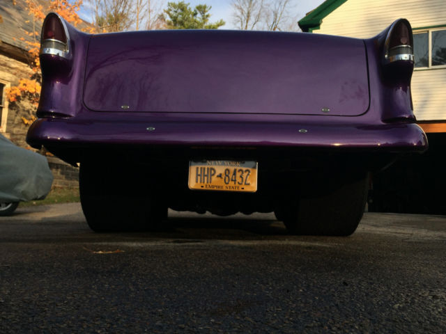 1955 Purple Chevrolet Bel Air/150/210 Two door sedan